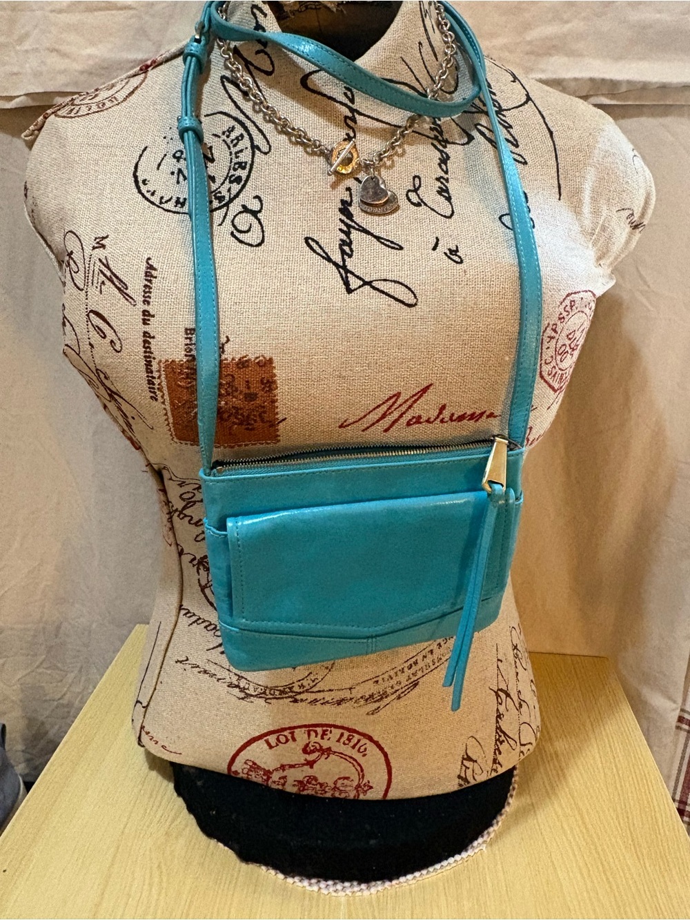 Hobo Turquoise Crossbody Shoulder Bag - Women